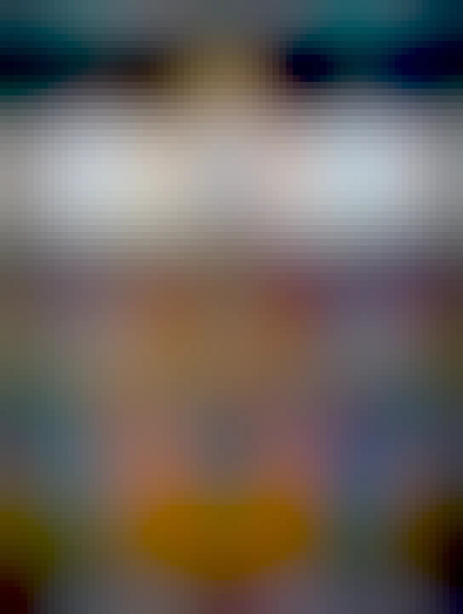 
A lute-like instrument with three necks