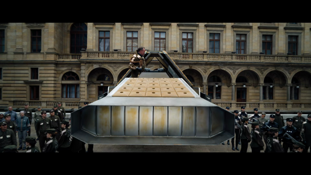 The old building of the National theatre from Prague opened in 1881 as a bacground in the scifi series.