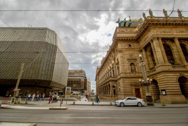 The real view of the two neighbouring buildings