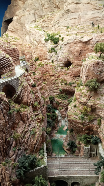 A canyon in Miniatur Wunderland.
