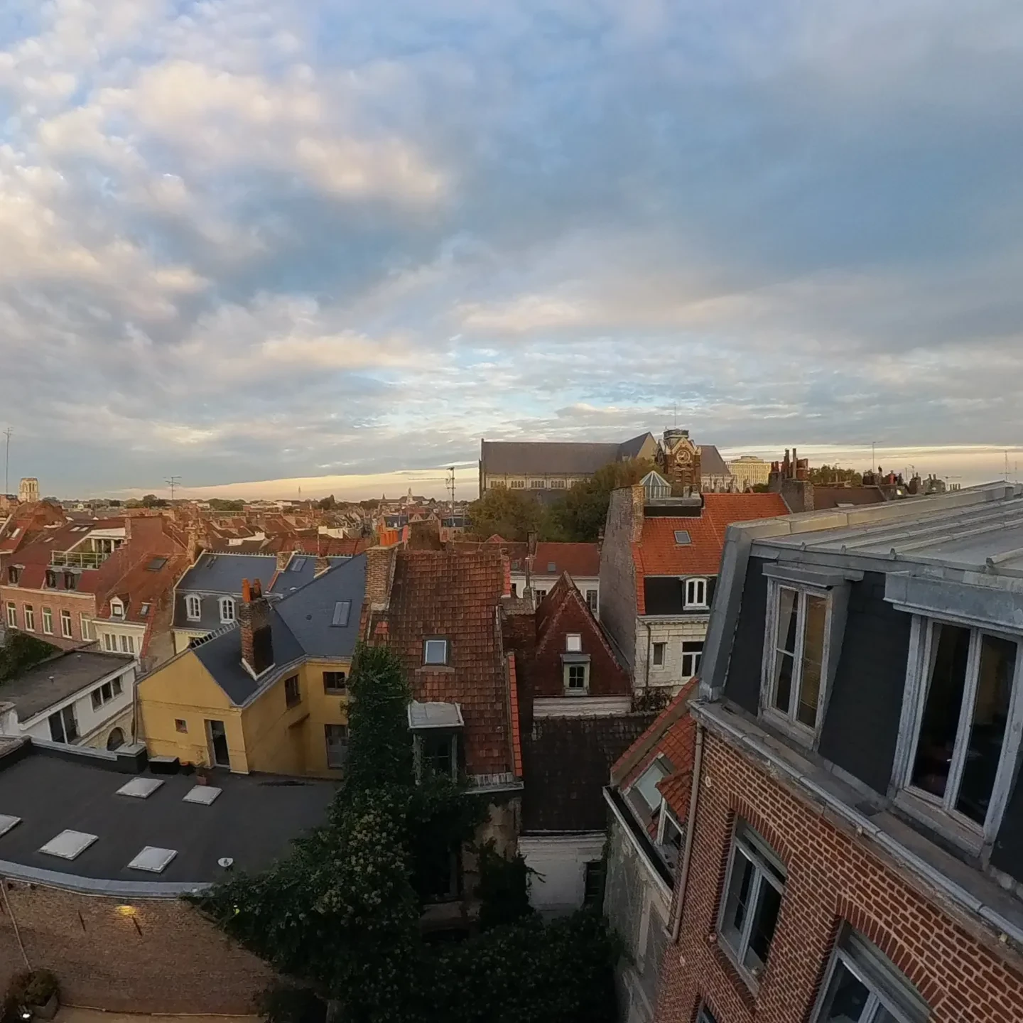 View from my Airbnb in Lille