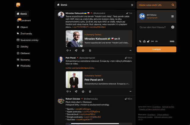 Tangerine UI dark