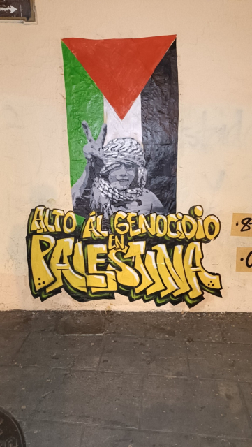 "Stop the Genocide in Palestine"
Seen in Oaxaca, Mexico