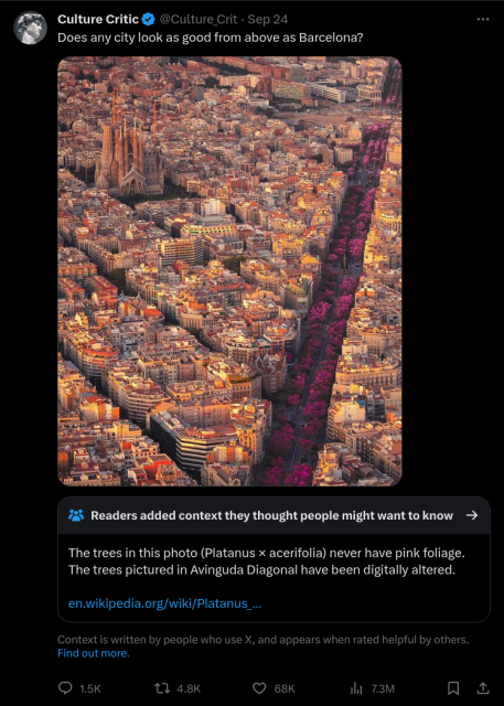 Twitter screenshot with a context box below
