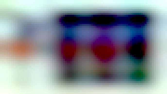 Screenshot of a menu with an integrated search bar