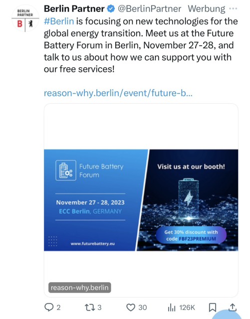 Werbung von Berlin Partner