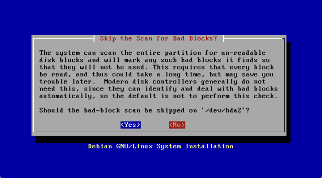 skip the check for the bad-blocks on swap?