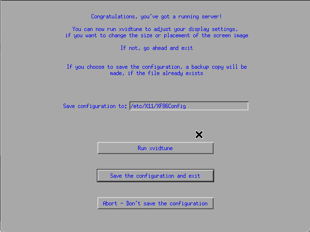 Congratulations, you've got a running server!