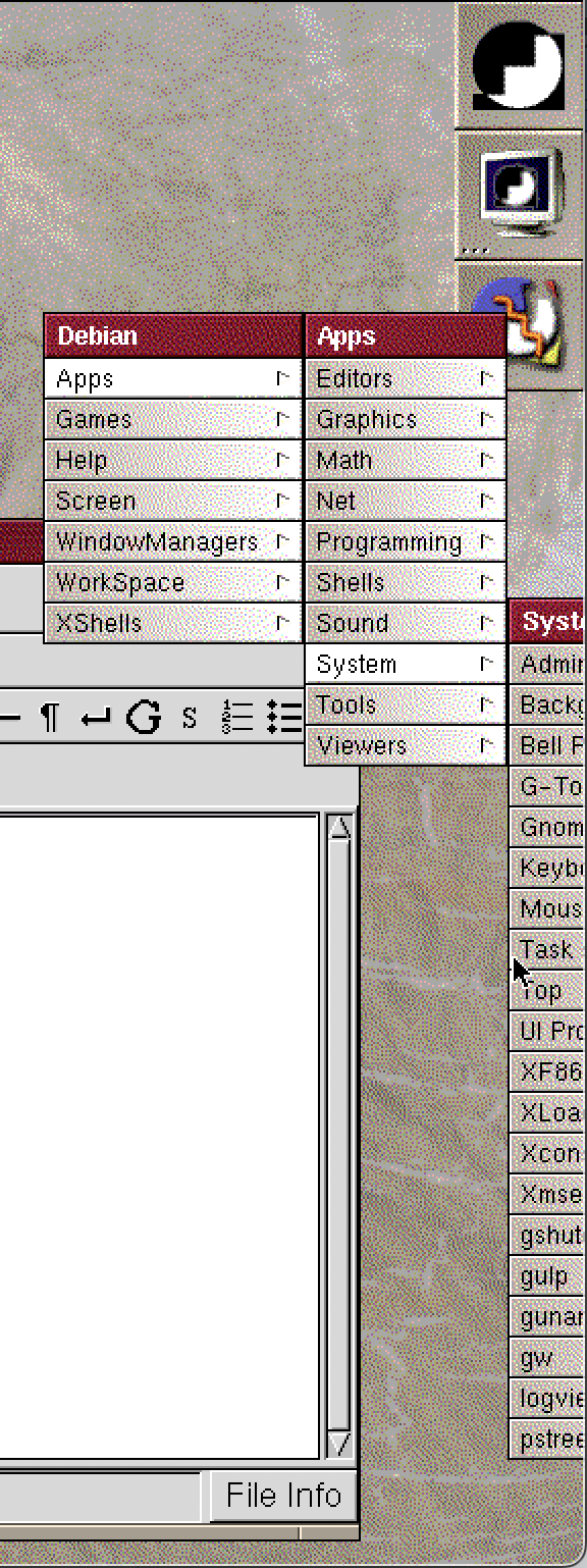 WindowMaker menu is outside of the screen