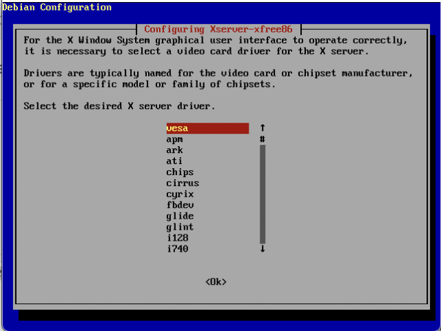 Please select your server driver