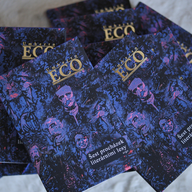 A picture of my Czech translation of Umberto Eco's Six Walks in the fictional woods