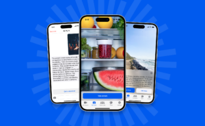 Screenshots of Be My AI on an iPhone