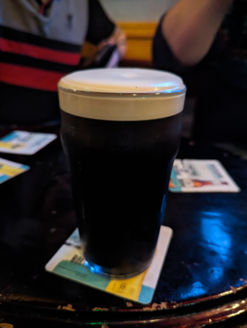 The perfect pint of Guinness.