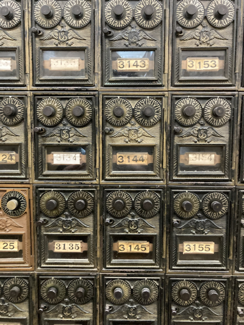 More dual dial brass mail boxes