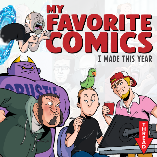 A cover image that says "My Favorite Comics I Made This Year"