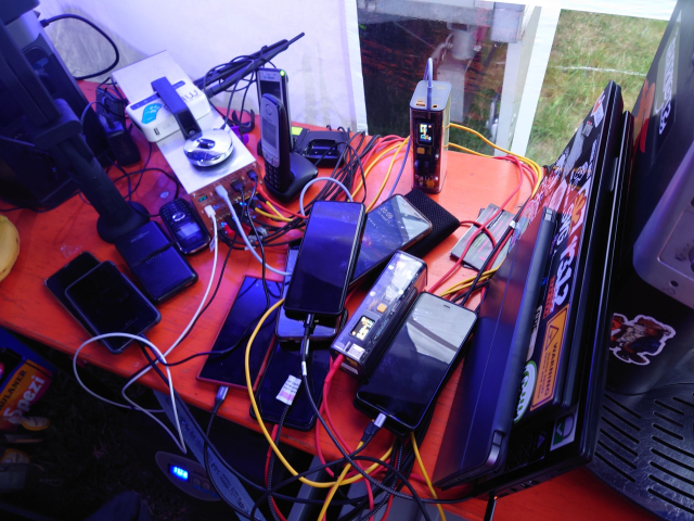 The #PDBrick being utilized pretty heavily at the Unterland village at CCCamp23