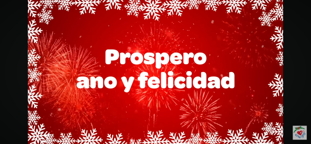 Lyric screenshot with "prospero ano [y felicidad]" = prosperous anus