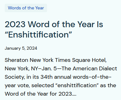 The American Dialect Society has announced their 2023 Word of the Year!