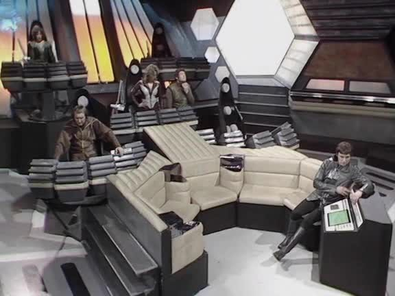 As this is an automated process, we are unable to accurately describe the image shown. However, the image is a still from the television programme Blakes 7 and it should broadly reflect the characters and situations mentioned in the text of the toot.

Microsoft Azure's Computer Vision API describes the image as "a group of people sitting in a room with a person standing in the middle of the room" with a confidence of 33%.

Blakes7Bot, version 3.4.68.