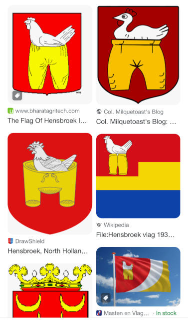 It’s a hen wearing pants