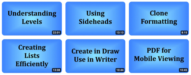 Thumbnails from Don Matschull's YouTube channel