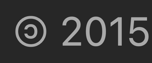 a copyright symbol in the footer of a website except it's pointing to the left instead of the right