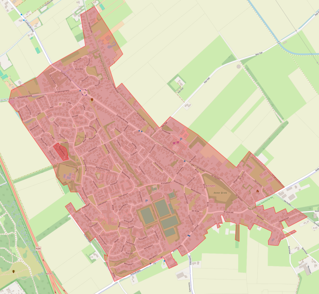 Landuse at start of 2023, one single big area (and one tiny one)