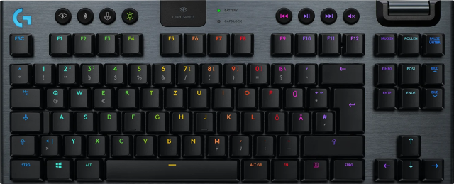 Logitech G915 TKL keyboard.