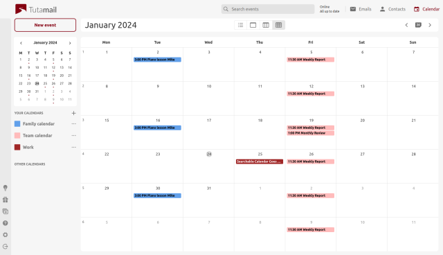 You can now search for specific events in your encrypted Tuta Calendar!