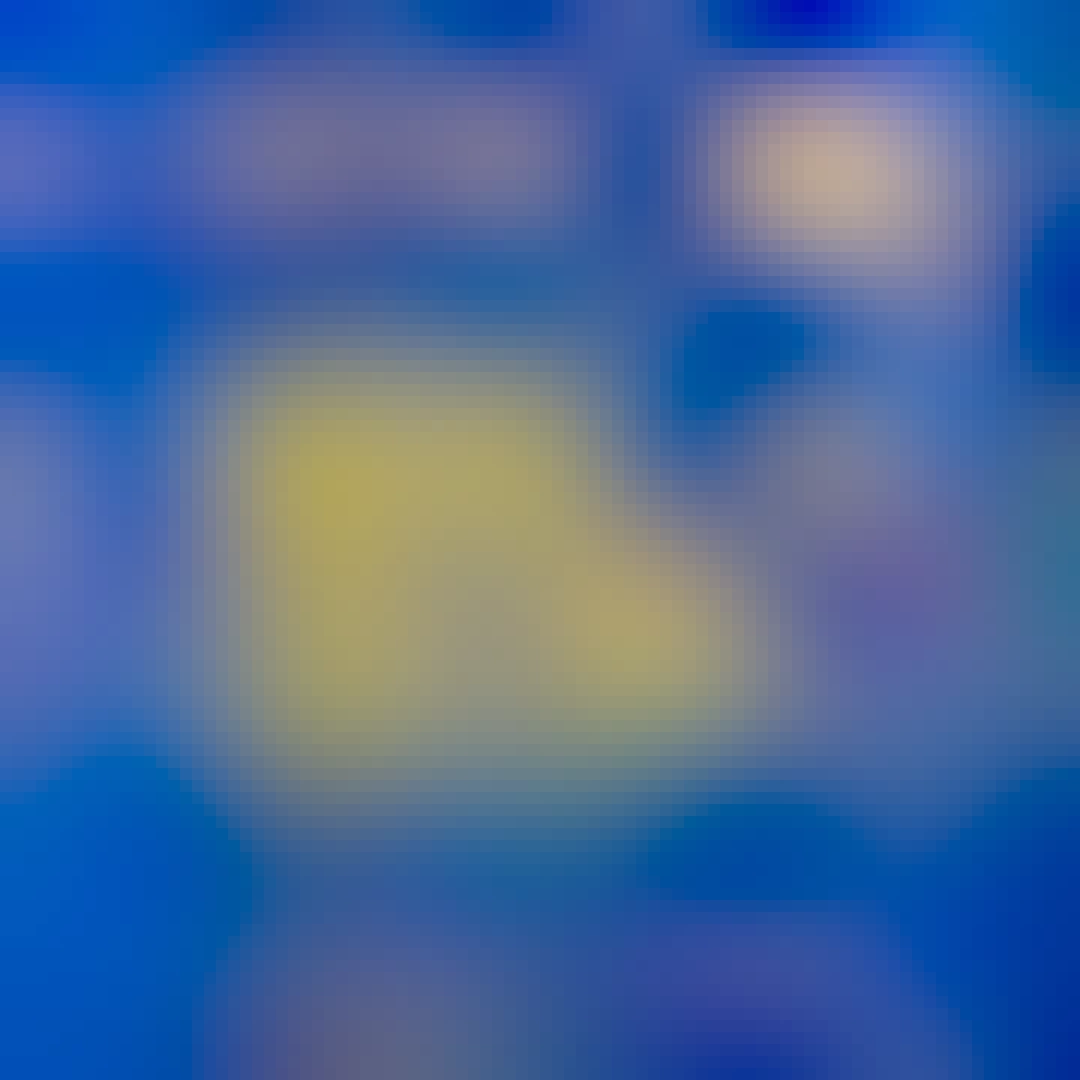 A visual with a blue background and the text "agreement on the € billion Ukraine facility" in yellow. In the top right corner a picture of the Ukrainian and the European flag.