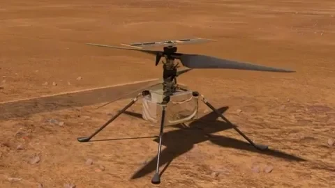 Ingenuity helicopter in Mars