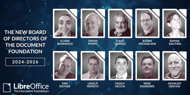 Photo montage of new Board members