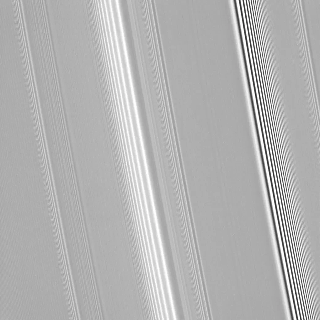 This image shows the different types of rings on saturn. Additional details for this image are found here: https://science.nasa.gov/resource/two-kinds-of-wave/