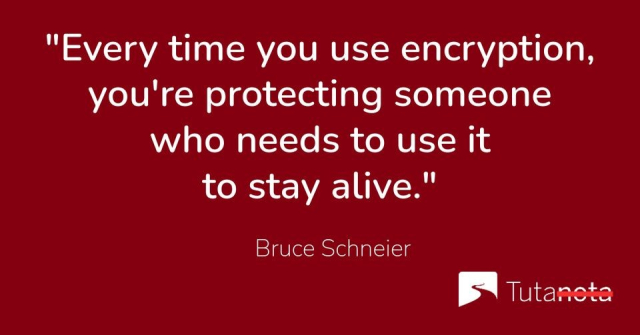 Every time you use encryption, you're protecting someone who needs to use it to stay alive.
