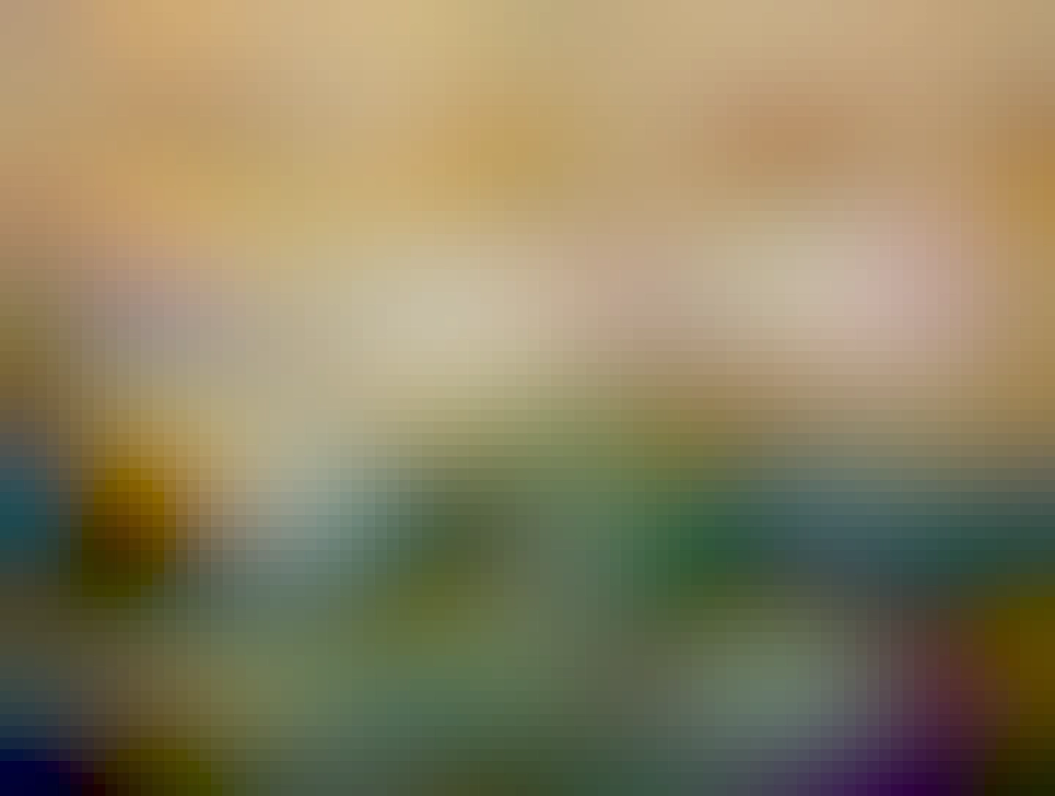 hrsť narcisov v záhradke pred vchodom