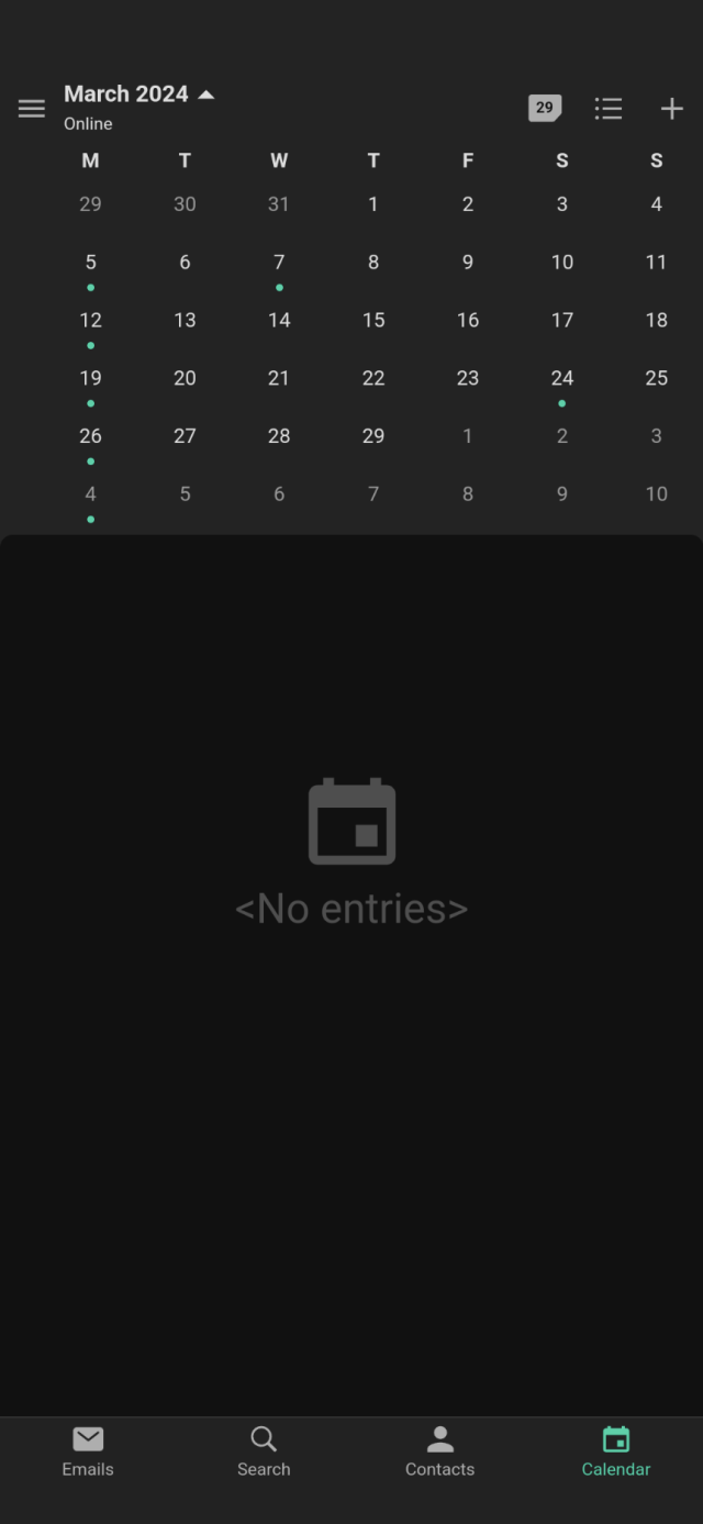 March only has 29 days and is one day behind