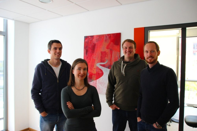 Team at launch: Matthias, Hanna, Bernd, Arne