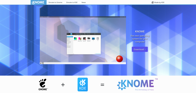 Landing page of the KNOME website
