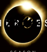Some extremely silly man has taken a poster of the TV series Heroes - an eclipse with the word HEROES emblazoned across it (with the O as another eclipse) and badly scribbled out the word. Towards the bottom you can also make out the top of the word SEASON. I am making the joke ya? 