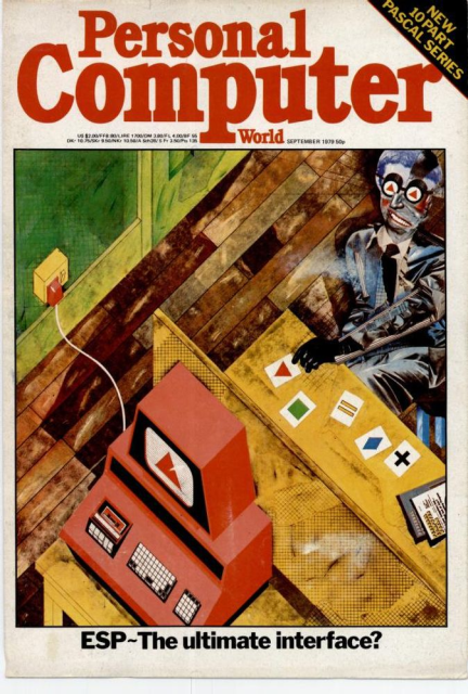 Personal Computer magazine cover from 1979 asking "is ESP the ultimate interface?"
