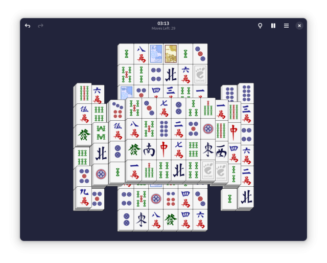 Screenshot of "Mahjongg"