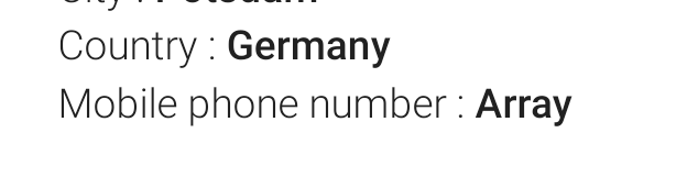 Country: Germany 
Mobile phone number: Array