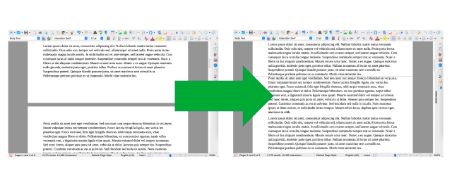 Screenshot of "before and after", showing whitespace disappearing