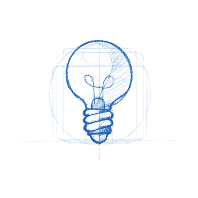 Luminance app icon sketch.