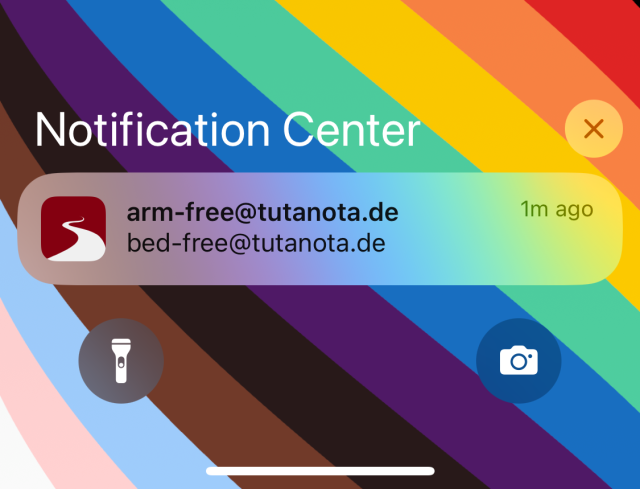 Preview of the new Tuta notifications - soon it will also display the subject line!