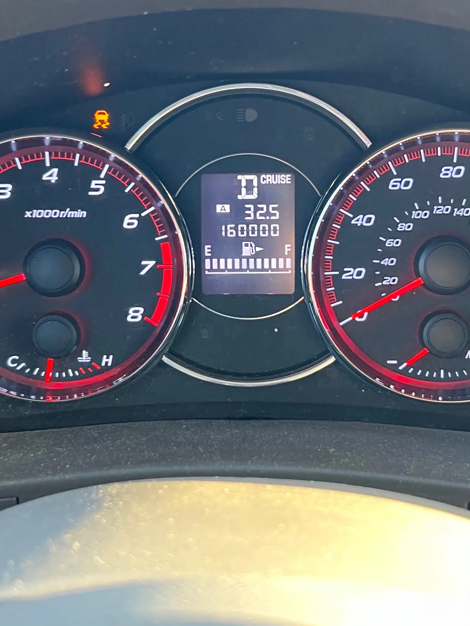 cluster of unknown car model