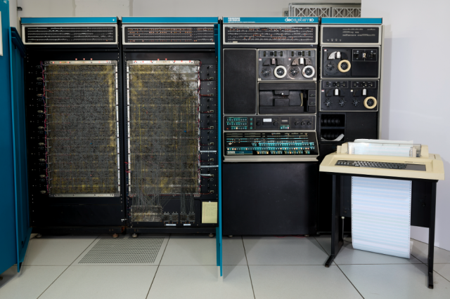 Photo from GeekWire article, "Seattle’s Living Computers Museum logs off for good as Paul Allen estate will auction vintage items"; Kurt Schlosser; June 25, 2024.
Caption reads: "A DEC PDP-10: KI-1, 1971, being offered in “Firsts: The History of Computing”, from the Paul G. Allen collection at Christie’s. (Christie’s Images LTD 2024)"