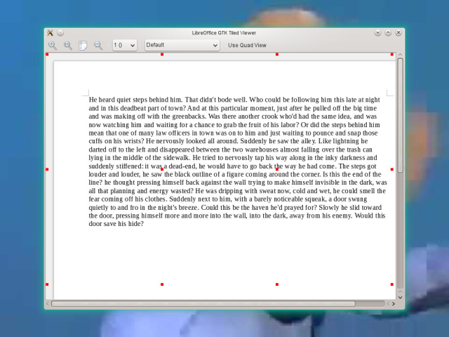 Screenshot of LibreOffice GTK Tiled Viewer