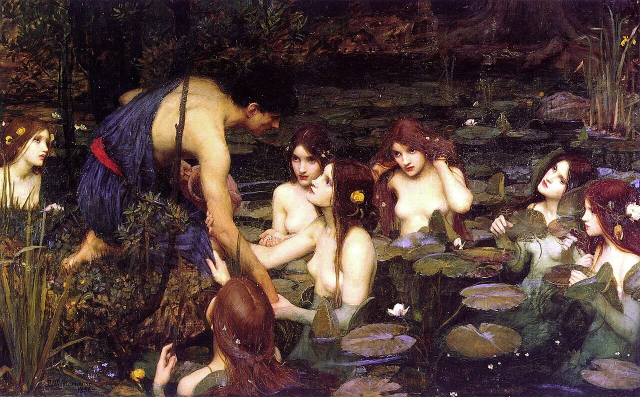 Hylas and the Nymphs, John William Waterhouse (1896)