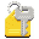 Key Rack app icon as pixelart.